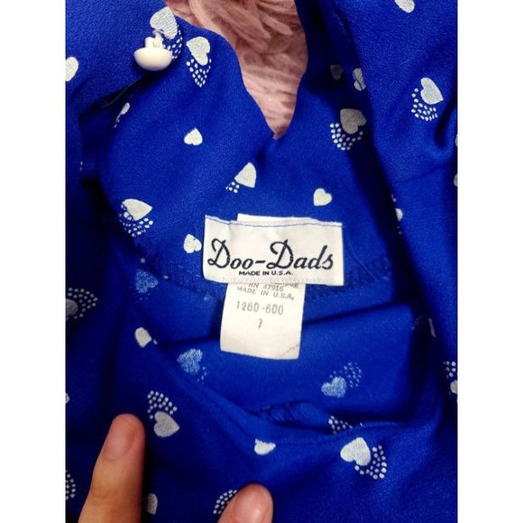 Valentines Day Hearts Dress, Chiffon Dress Vintage - Picture 6 of 8